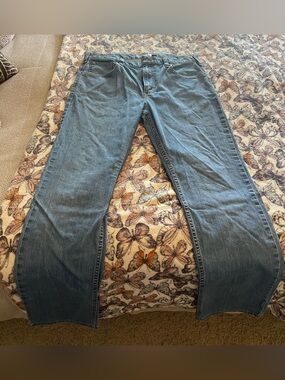 Carhartt Men's Relaxed Fit Jeans in Blue Denim size 36x34